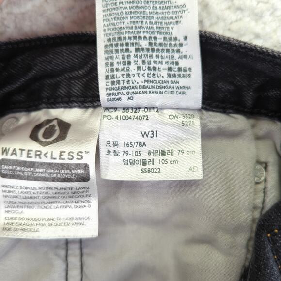 Levi's 501 Cut Off Shorts Women's 31 Black Button Fly 100% Cotton Rigid Denim - Picture 5 of 5